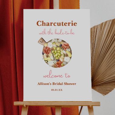 Wine and Cheese Charcuterie Bridal Shower Welcome Foam Board