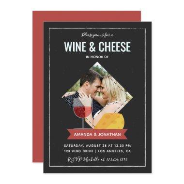 Wine And Cheese Couples Shower/Engagement invite
