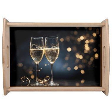 "WINE BY CANDLE LIGHT" SERVING TRA SERVING TRAY