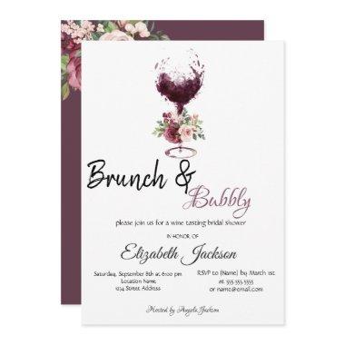 Wine Glass Floral Brunch & Bubbly