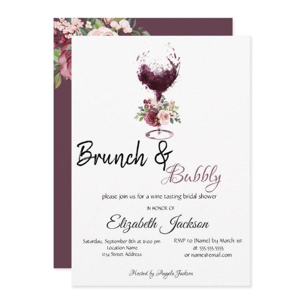 Wine Glass Floral Brunch & Bubbly