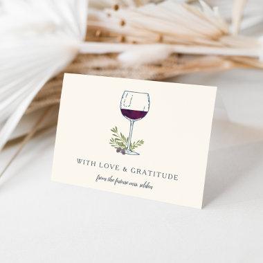 Wine Glass Personalized Thank You Invitations