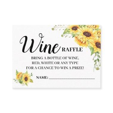 Wine raffle ticket english spanish shower