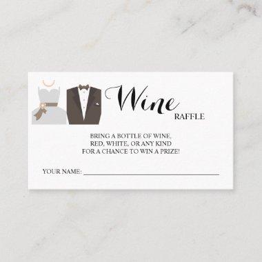 Wine Raffle Wedding Bridal Shower B & G Invitations