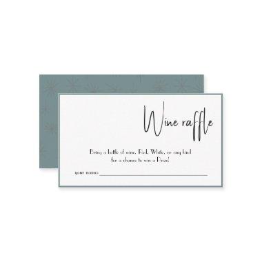 Wine Raffle Wedding Bridal Shower Invitations