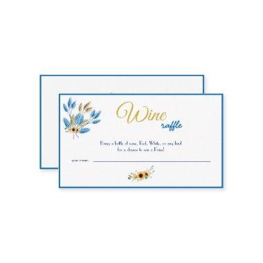 Wine Raffle Wedding Bridal Shower Invitations