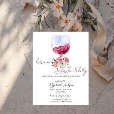 Wine Roses Glitter Drips Brunch Bubble