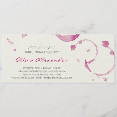 WINE STAINS | BRIDAL SHOWER Invitations