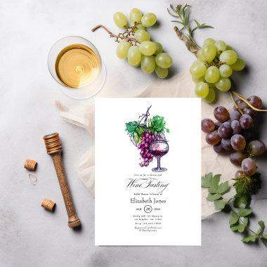 Wine Tasting Bridal Shower Invitations