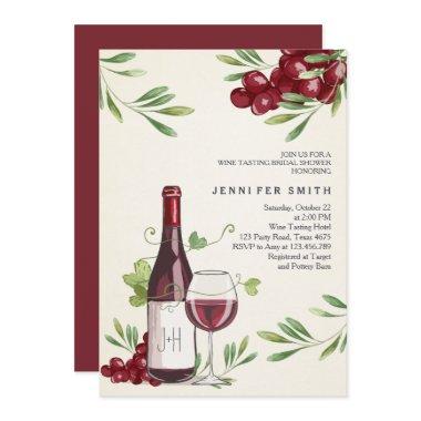 Wine Tasting Shower Invitations Winery Country Barn