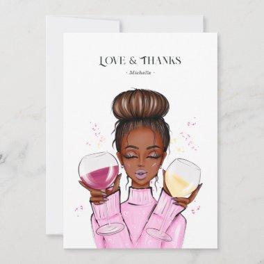 Wine Themed Thank You Invitations