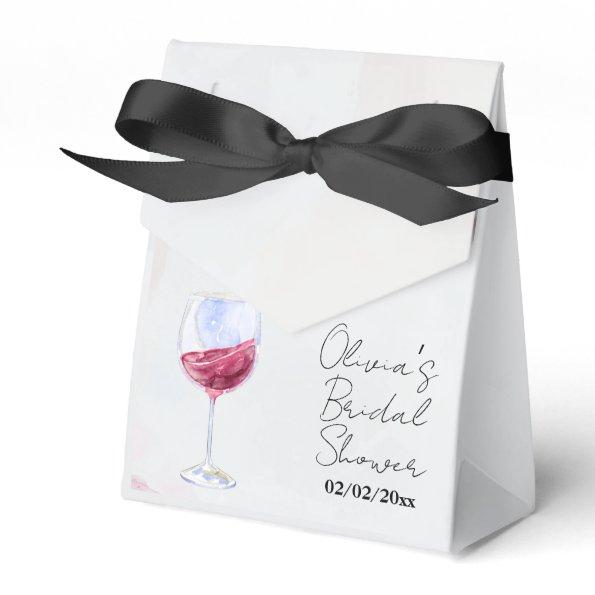 Winery bridal shower favor box