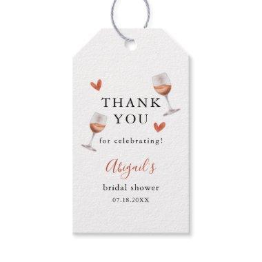 Winery Bridal Shower Favor Gift Tags
