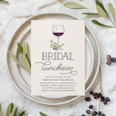 Winery or Wine Tasting Bridal Luncheon Invitations