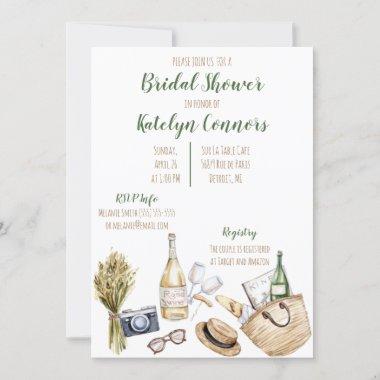 Winery Themed Bridal Shower Invitations