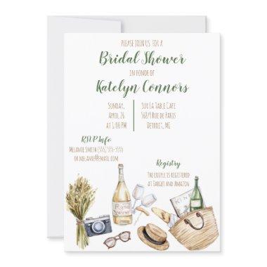 Winery Themed Bridal Shower Invitations