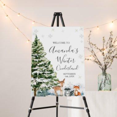 Winter Animal Snowflakes ONEderland Birthday Foam Board