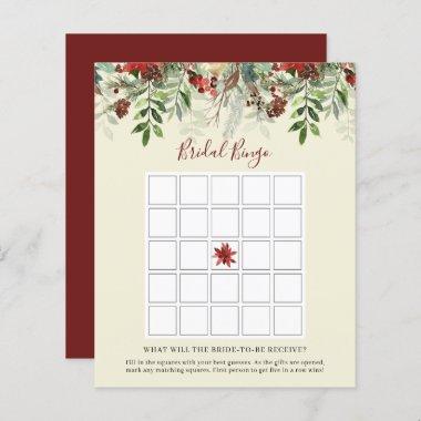 Winter Berries | Bridal Shower Bingo Game Invitations