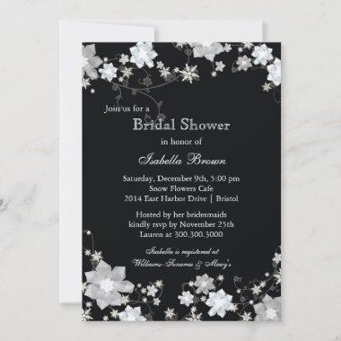 Winter Blossom Bridal Shower Invitations