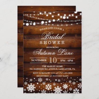 Winter Bridal Shower Invitations