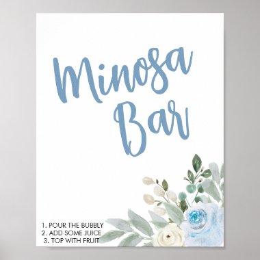 Winter Bridal Shower Mimosa Bar Sign