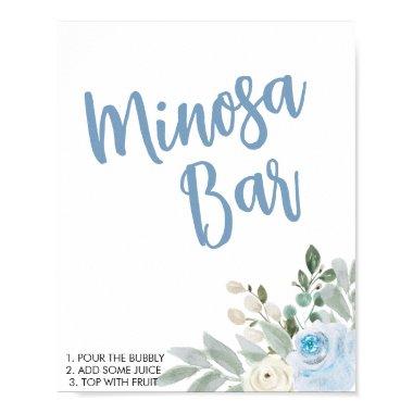 Winter Bridal Shower Mimosa Bar Sign