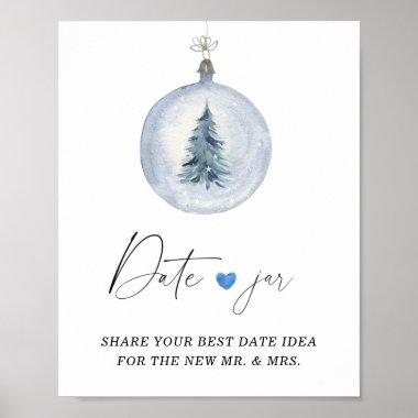 Winter date night ideas. Date jar bridal game Poster