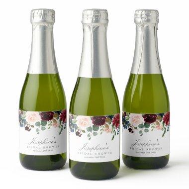 Winter Elegance Mini Champagne Bottle Labels