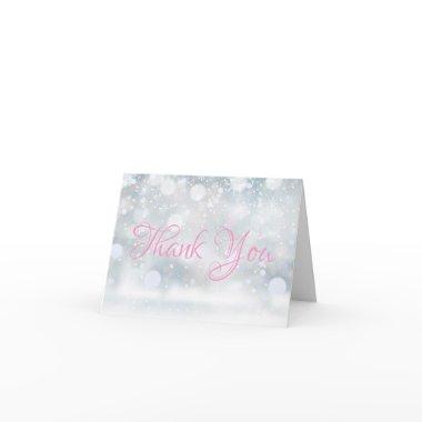 Winter First Snowflakes Script Thank You