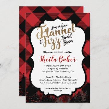 Winter Flannel Bridal Shower Invitations