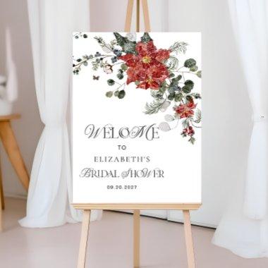 Winter Floral  Welcome Foam Board
