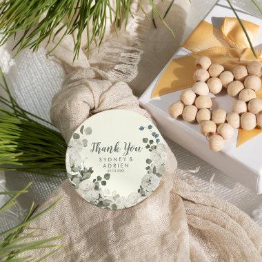 Winter Floral | Ivory Wedding Thank You Favor Tags