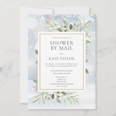 Winter Foliage Bridal Shower By Mail Long Distance Invitations