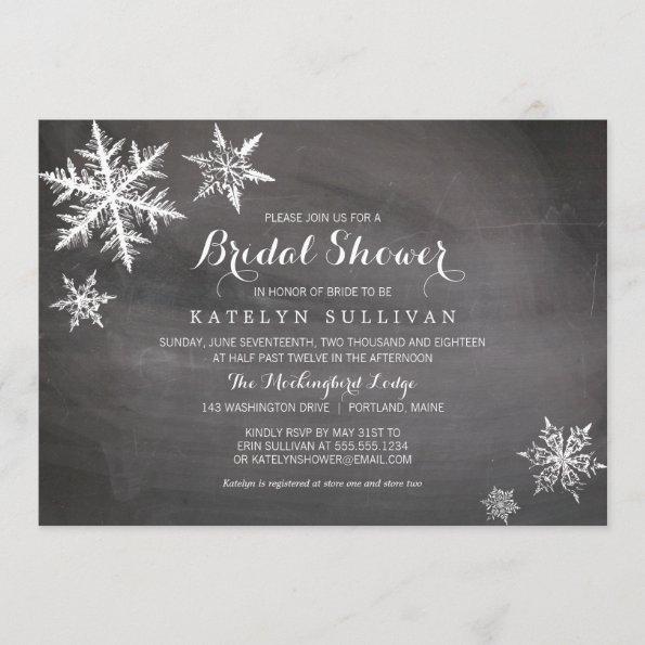 Winter Frost Snowflakes | Bridal Shower Invitations
