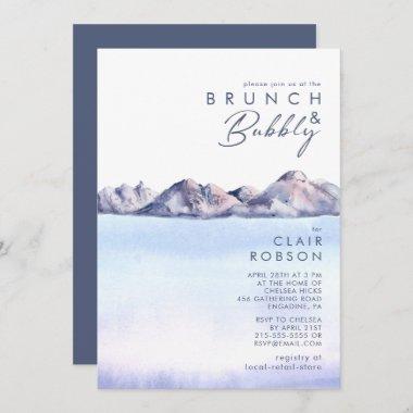 Winter Mountain Brunch and Bubbly Invitations