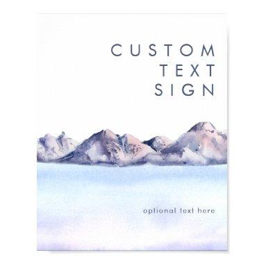 Winter Mountain  and Gifts Custom Poster