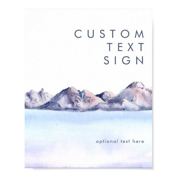 Winter Mountain  and Gifts Custom Poster