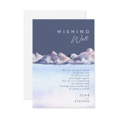 Winter Mountain Evening Wedding Wishing Well Enclosure
