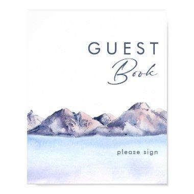 Winter Mountain Guest Book Sign