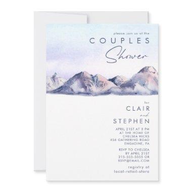 Winter Mountain Sunset Couples Shower
