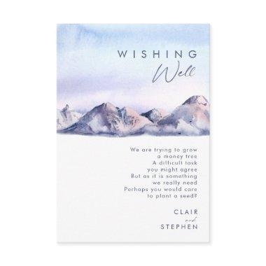 Winter Mountain Sunset Wedding Wishing Well Enclosure