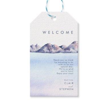 Winter Mountain Wedding Welcome Gift Tags
