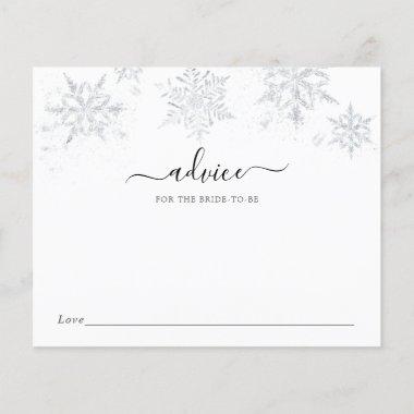 Winter Silver Snowflake Advice for the Bride-to-Be