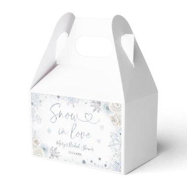 Winter Snow in Love Snowflake  Favor Boxes