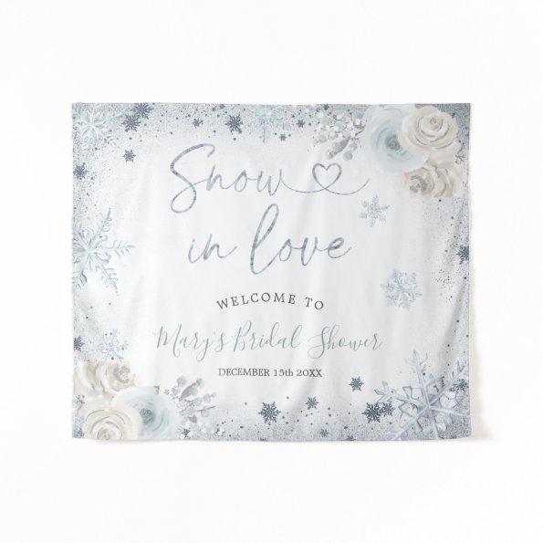 Winter Snowflake  Welcome Tapestry