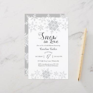 Winter Snowflakes Snow in Love Bridal Shower