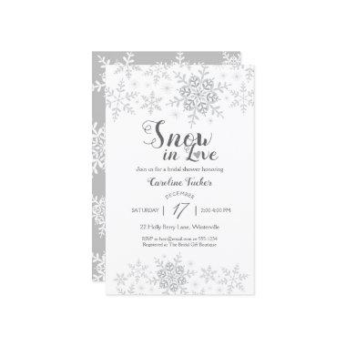 Winter Snowflakes Snow in Love Bridal Shower