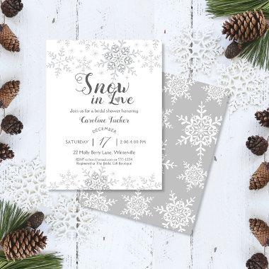 Winter Snowflakes Snow in Love Bridal Shower