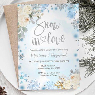 Winter Snowflakes Snow In Love Couples Shower