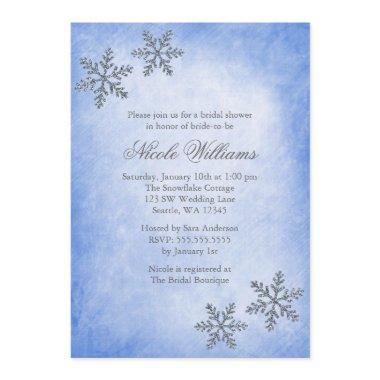 Winter Sparkle Snowflakes Blue
